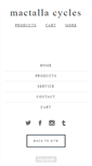 Mobile Screenshot of mac-tallacycles.com